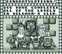 une photo d'Ã©cran de Solomon s Club sur Nintendo Game Boy